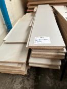 34no. Sheets of Laminated Chipbaord - 2800 x 440 x 25 mm. Please Note: There is NO VAT on the Hammer