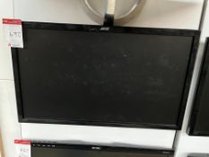 Acer Monitor 530 mm x 300 mm. Please Note: There is NO VAT on the Hammer Price of this Lot.
