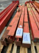 3no. RSJ Steel Beams. Overall Length 3.38m, Depth 205mm, Width 130mm, Thickness 7mm. Please Note: