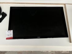 Acer Monitor 530 mm x 300 mm. Please Note: There is NO VAT on the Hammer Price of this Lot.