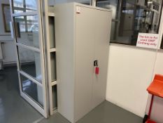 Manutan Double Door Metal Stationary Cupboard Approx. 910 x 450 x 1830mm