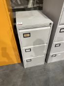 3 Draw Metal Filing Cabinet Approx. 470 x 620 x 800mm
