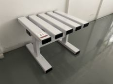 2no. Metal Frame Single Seat Bench as Lotted