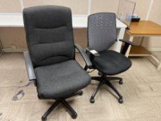2no. Various Mobile Office Desk Chairs as Lotted