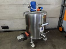97L Inox Behalter GMBH Electric Heated Stainless Steel Mixing Tank 3 Phase
