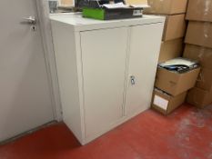 Double Door Metal Stationary Cupboard Approx. 910 x 400 x 1000mm