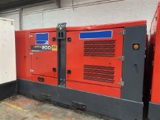 Salvage 2023 Himoinsa HRFW-200S5 200Kva Sync Diesel Stage Five Generator. The machine suffered