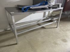 Stainless Steel Prep Table as Lotted