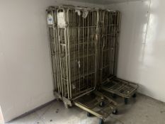 4no. Fold Out Trolley Cages