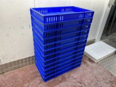 12no. Plastic Storage Crates 760 x 460 x 100mm