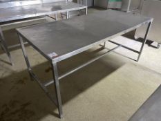 Stainless Steel Prep Table, 1750 x 850 x 800mm