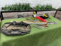 Quantity of Various Tools Comprising; Manhole Hook, Screwdrivers, Dustpan & Brush & Hammer