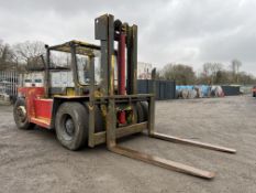 Lancer Boss BD23/12 Fork Lift Truck, Diesel, 23 Ton Capacity, 12ft Lift Height, Twin Mast, Solid