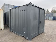 Steel Anti-Vandal Site Storage Container, Charcoal, 8 x 9.5ft, Collection Deadline 16:00 - 28
