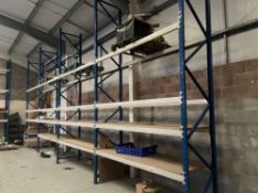 Large Quantity of Pallet Racking Comprising; 32no. End Frames 900 x 5000mm, Approx 150no. Various