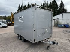 12ft Twin Axle Commentary Trailer. PLEASE NOTE: Collections by Appointment Only from The Auction