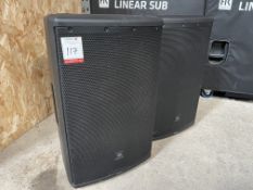2no. JBL Eon 615 Bluetooth Speakers. Lot Location - Vale of Glamorgan. Collection Strictly By
