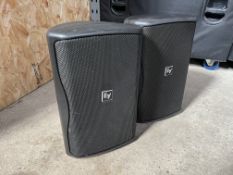 2no. Electro-Voice ZX1I-100 Speakers. Lot Location - Vale of Glamorgan. Collection Strictly By