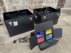4no. Skytec 150.314UK Lights with Carry Cases as Lotted. Lot Location - Vale of Glamorgan.