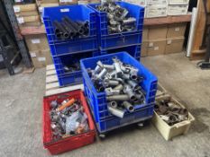 Quantity of Various Scaffold Components, Clamps and Bars as Lotted. Lot Location - Vale of