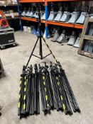 9no. Adam Hall Speaker Stands. Lot Location - Vale of Glamorgan. Collection Strictly By