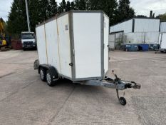 Ifor Williams BV105G Twin Axle Box Trailer, 3050 x 1540 x 1850mm. PLEASE NOTE: Collections by
