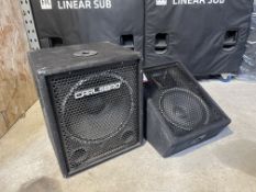 2no. Various Carlsbro Speakers as Lotted. Lot Location - Vale of Glamorgan. Collection Strictly By