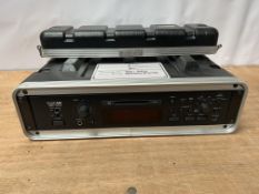 Tascam MD-350 Mini Disc Recorder / Player with Rack Case. Lot Location - Vale of Glamorgan.
