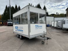 12ft Twin Axle Commentary Trailer. PLEASE NOTE: Collections by Appointment Only from The Auction