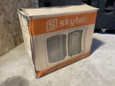 Boxed 2no. Skytec SP850 Wall mounted Speakers. Lot Location - Vale of Glamorgan. Collection Strictly