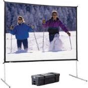 Da-Lite Fast-Fold Deluxe Screen Frame with Front & Rear Surfaces & Drape Kit. Lot Location - Vale of