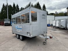 12ft Twin Axle Commentary Trailer. PLEASE NOTE: Collections by Appointment Only from The Auction