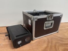 2no. NJD Chaos 2 Entertainment Lights & Flight Case. Lot Location - Vale of Glamorgan. Collection
