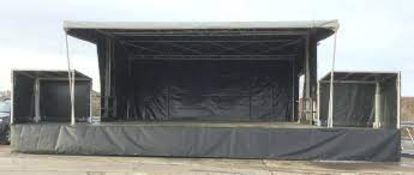 Europodium Stagecar III 8 x 6m Trailer Stage. Photograph for Illustration Purposes Only and Taken