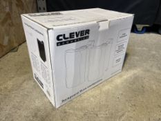 2no. Boxes of 2no. Clever Acoustics BGS 35T 2 way Loudspeaker White Housing. Lot Location - Vale