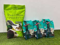 6no. Mr Johnsons Swan, Duck & Goose Food 750g, Complete With Copdock Mill Duck & Goose Pellets