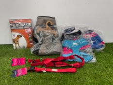 XL Dog Sundries Comprising; 4no. Doodlebone Harnesses, Ancol Harness, Herritage Collection Coat &