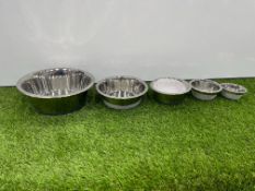 5no. Classic Value Non-Slip Dog Bowls Sizes Vary. PLEASE NOTE: Collections by Appointment Only