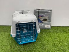 Pet Travel Crate Complete With Comfort Crate Cover. PLEASE NOTE: Collections by Appointment Only
