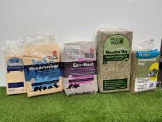 Quantity of Various Pet Hay & Nesting, Pallet Not Included. PLEASE NOTE: Collections by