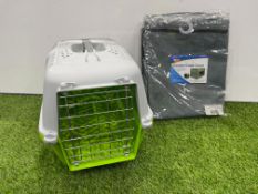 Pet Travel Crate Complete With Comfort Crate Cover. PLEASE NOTE: Collections by Appointment Only