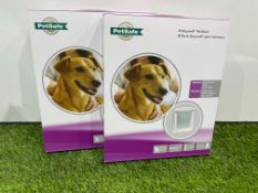 2no. Pet Safe Medium Dog Pet Doors. PLEASE NOTE: Collections by Appointment Only from The Auction