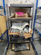 Quantity of Various Packaging Sundries, Complete With 5-Tier Steel Frame Timber Top Shelving Unit,
