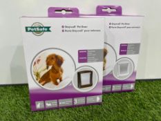 2no. Pet Safe Small Dog & Cat Pet Doors, Styles Vary. PLEASE NOTE: Collections by Appointment Only