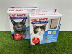 2no. Cat Mate Lockable Cat Flaps Medium. PLEASE NOTE: Collections by Appointment Only from The