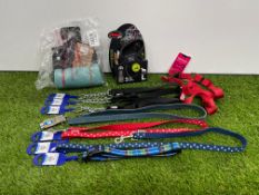 Large Dog Sundries Comprising; Flexi Retractable Lead, Cooling Wrap, Doodlbone Harness, 4no. Ancol