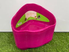 15no. Harrisons Corner Litter Trays For Small Pets. PLEASE NOTE: Collections by Appointment Only