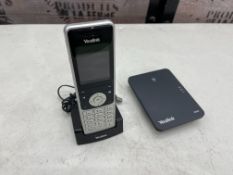 Yealink Phone System Comprising; W56H Handset & W60B Base Station, Power Leads Not Present
