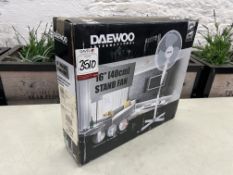 Boxed & Unused Daewoo International 16" Freestanding Fan