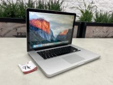 Apple MacBook, Processor: Intel Core i2 Duo 2, 2.8Ghz, Ram: 4GB, 320GB, Power Supply Not Included,